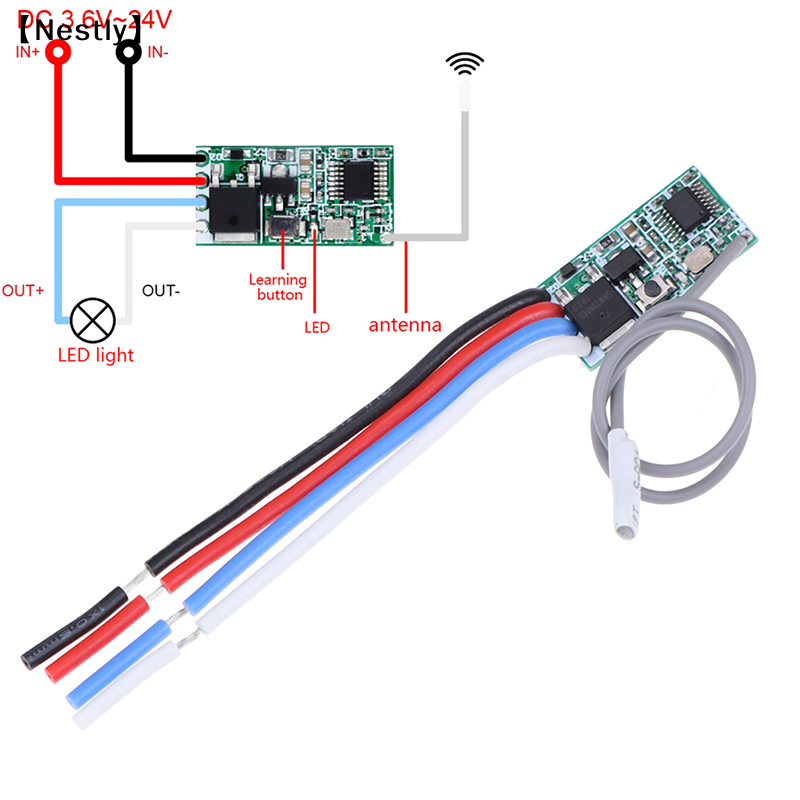 433Mhz Receiver Module - 433Mhz 1CH RF Relay Receiver Saklar