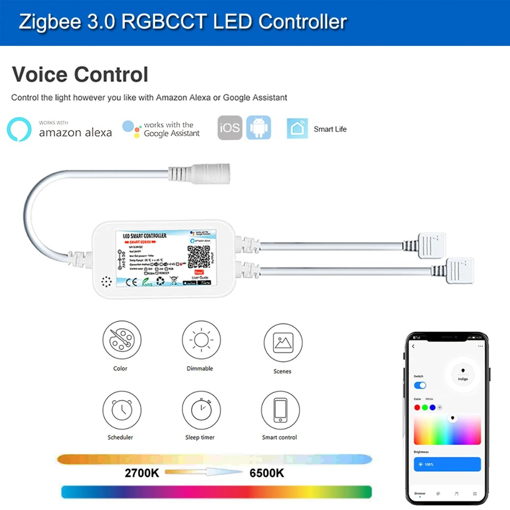 Tuya Zigbee DC24V FCOB RGB Lam - Zigbee Coordinator Stick ulasan dan harga